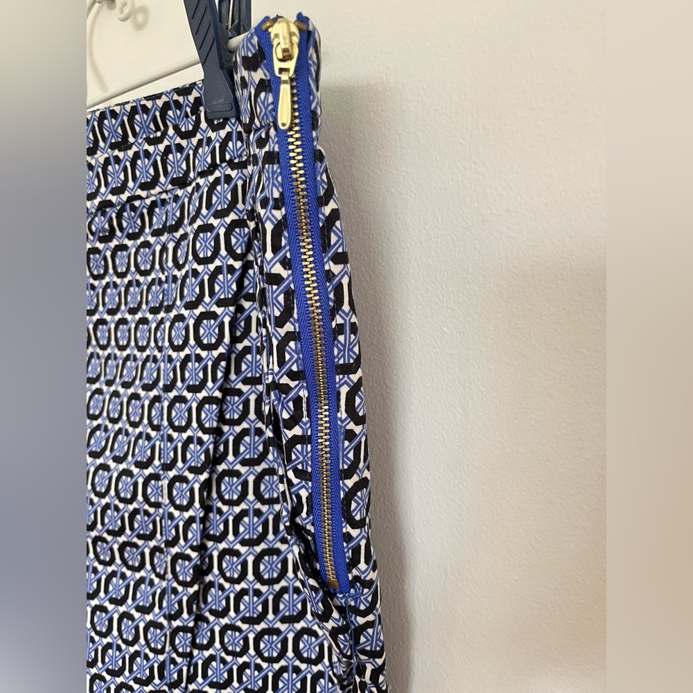 H&M Blue Patterned Cropped Pants 12